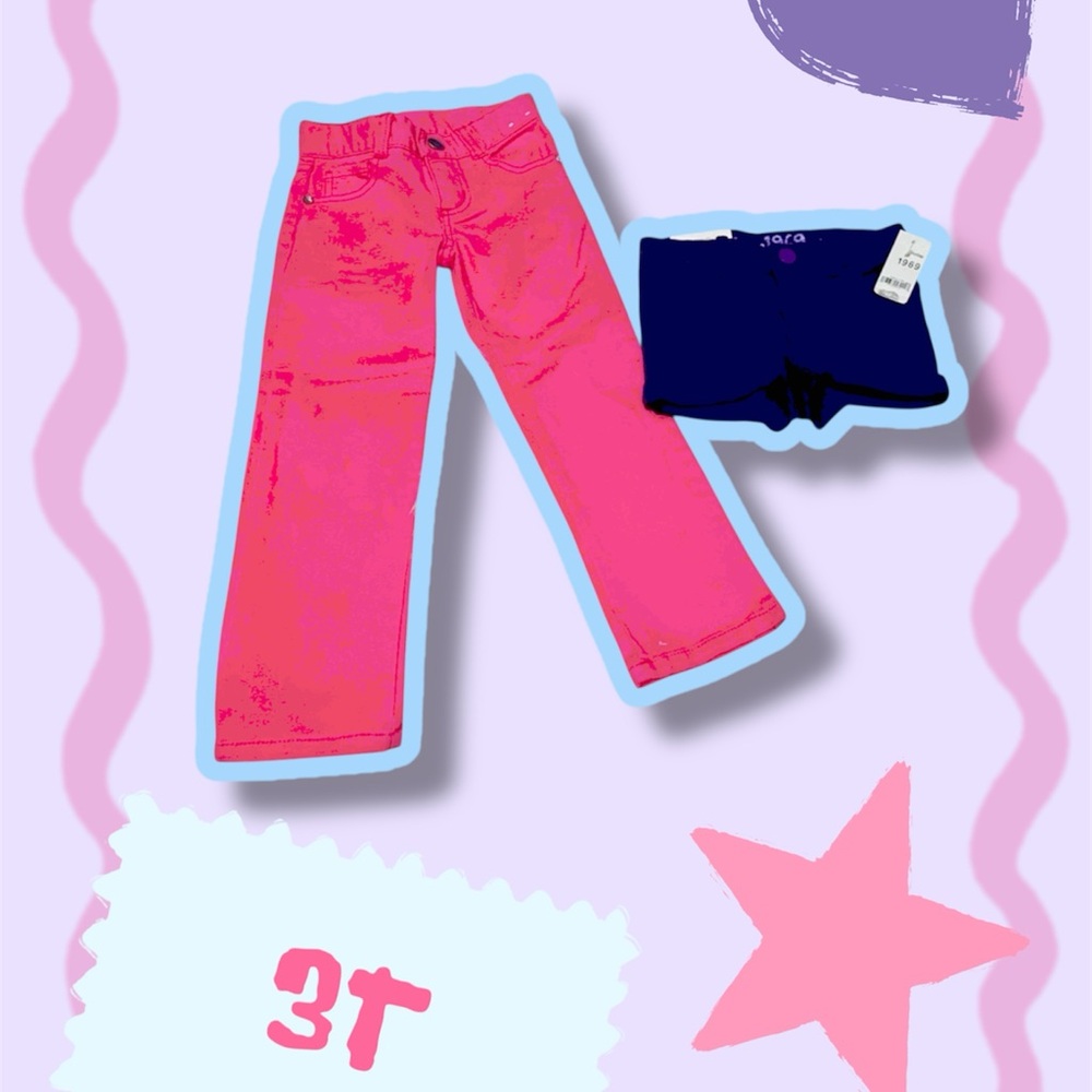New baby gap girls pants and shorts bundle